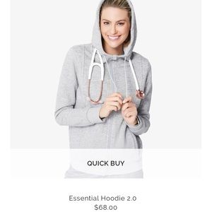 NWT Gray scrub hoodie